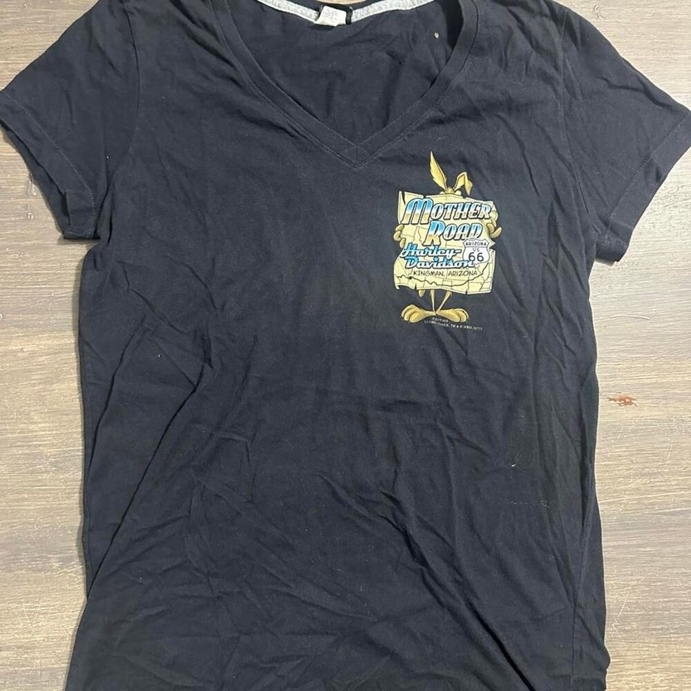 Harley-davidson Women's Black T-shirt
